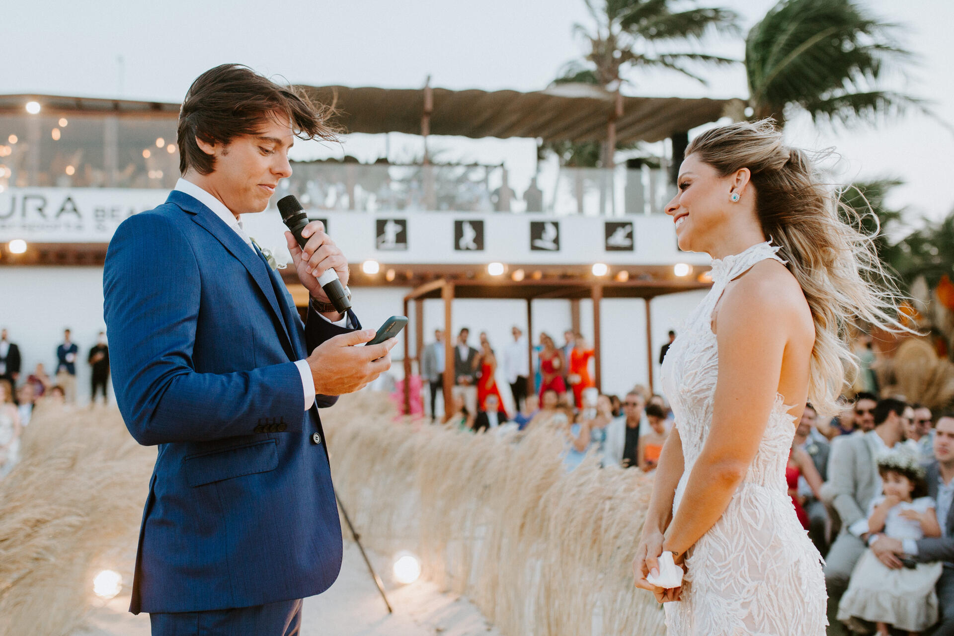 Celebração na praia